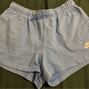 Nike Women's Sky Blue Fleece Shorts